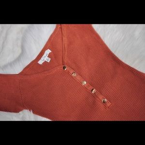 Brick color bodysuit